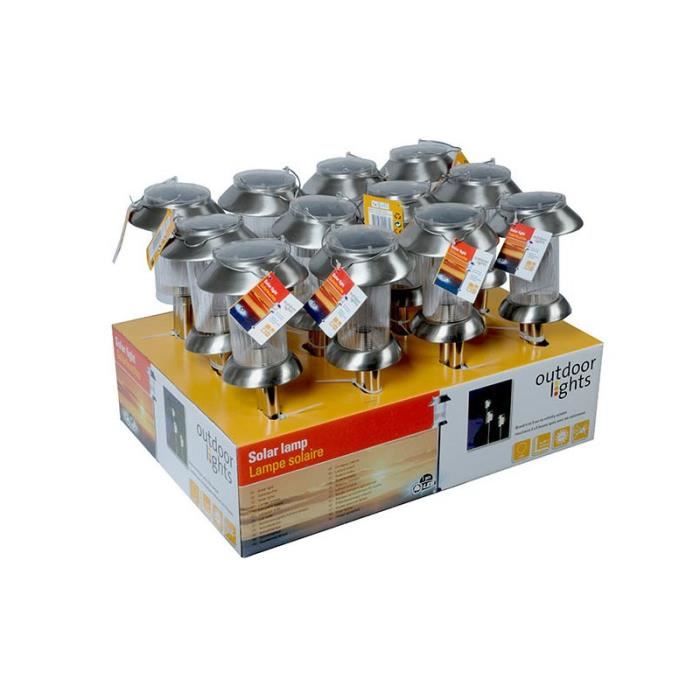 Lampe solaire - Led - 12x63cm