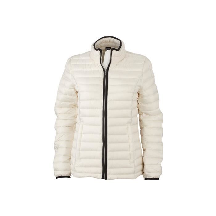 Femme NoirXxl Matelassée Blanc En Veste Duvet FJKuT13l5c
