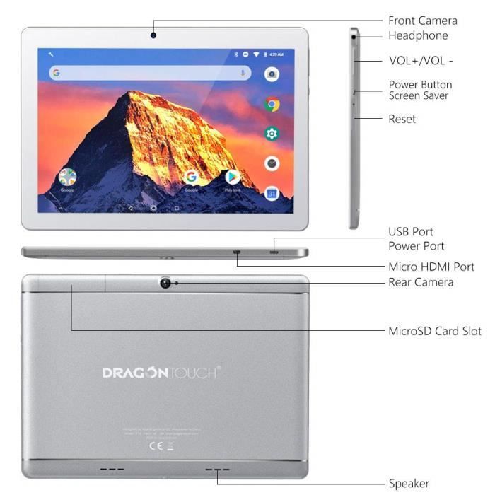2019 Dragon Touch K10 Tablette 10.1" Android1