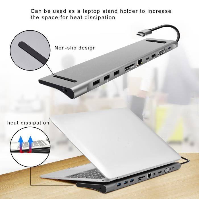 Type-C 3.1 Station d'accueil en Aluminium3