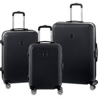SET DE VALISES TRAVEL WORLD Lot de 3 Valises Trolley Rigides ABS SET DE VALISES TRAVEL WORLD Lot de 3 Valises Trolley Rigides ABS