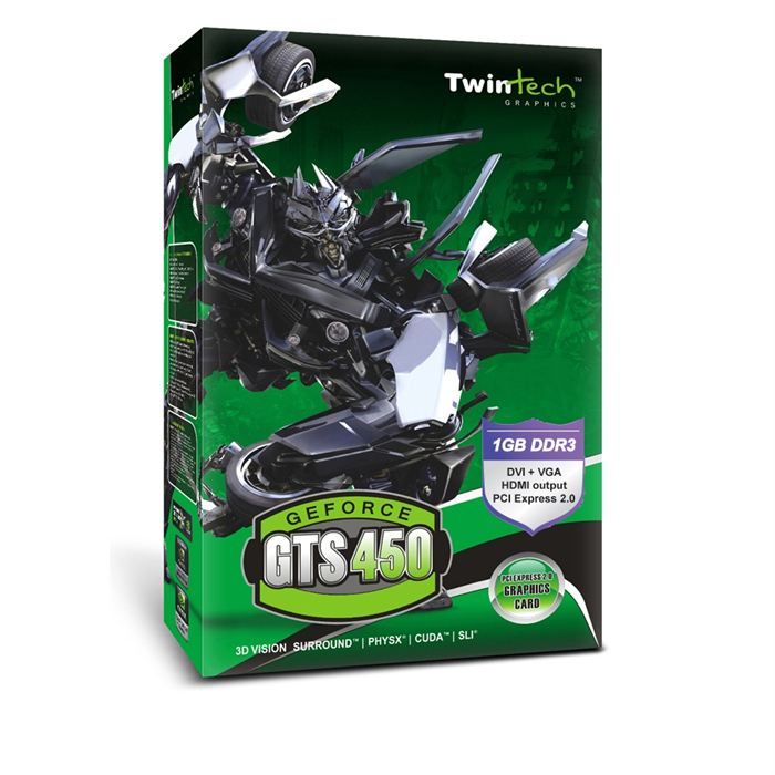 GTS 450 1Go DDR3   Achat / Vente CARTE GRAPHIQUE Twintech GTS 450