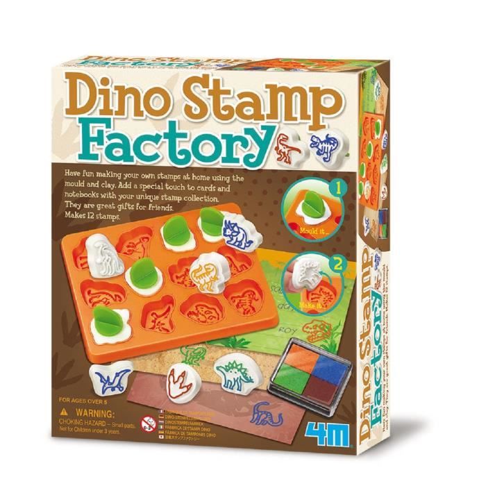 4M CREA Kit des tampons - Dino