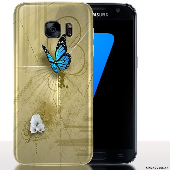 coque samsung s7 edge papillon bleu coque samsung s7 edge papillon bleu