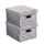 COMPACTOR Lot de 2 boîtes en carton - 40 x 31 x H