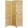 Paravent en bois naturel de 3 pans