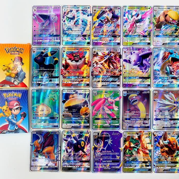 2018 Ultra Beast 20pcs GX pokemon méga cartes Le monstre