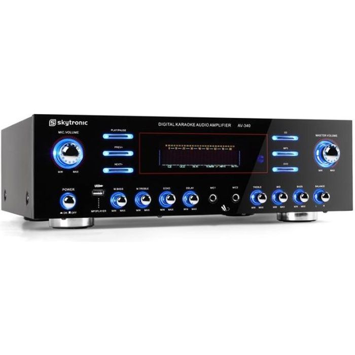103.212 AV320 Ampli karaoke 5 canaux USB MP3 ampli puissance, avis