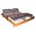 Sommier de relaxation 2x65 plots déco bois merisie