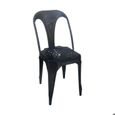 chaise vintage en fer noir 38x38x83cm achat vente fauteuil jardin chaise vintage en fer noir cdiscount - Chaise En Fer chaise vintage en fer noir 38x38x83cm achat vente fauteuil jardin chaise vintage en fer noir cdiscount - Chaise En Fer