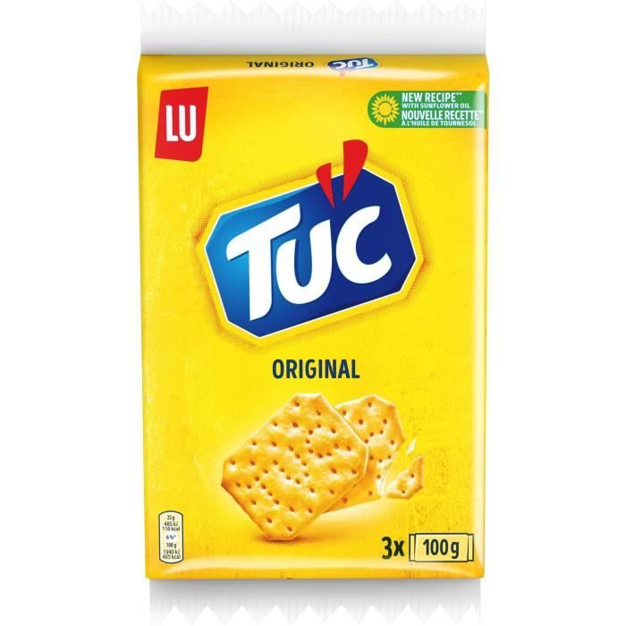 LU Tuc Original Biscuits apéritifs crakers salés - 3 x 100 g