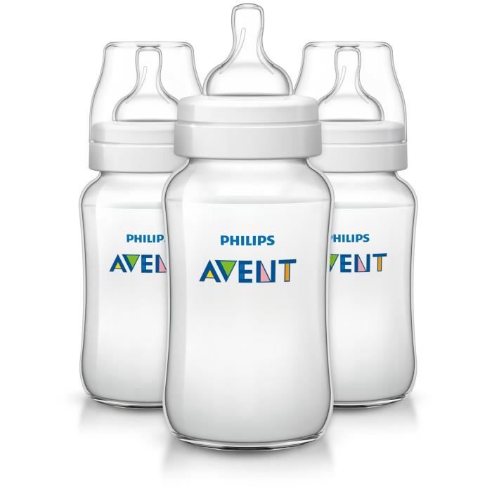 PHILIPS AVENT Lot de 3 biberons 330ml Classic+