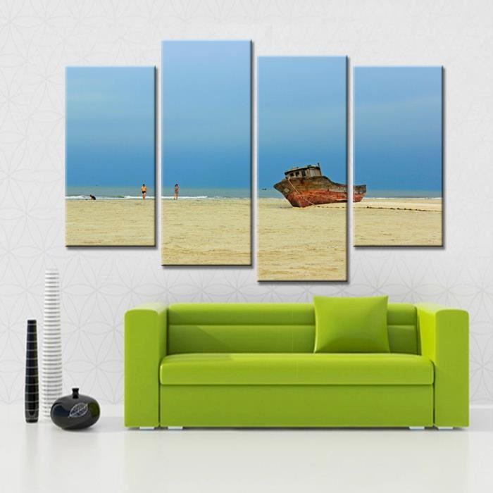 4 Pièces Balnéaire Vacances Toile Peinture Pour Le Salon Décoration