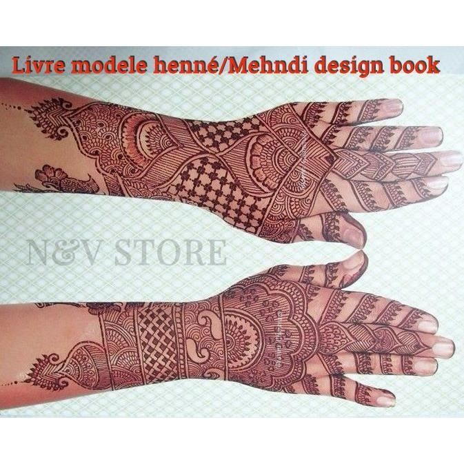 LIVRE ARTS DÉCORATIFS Livre modele henné/Mehndi design book