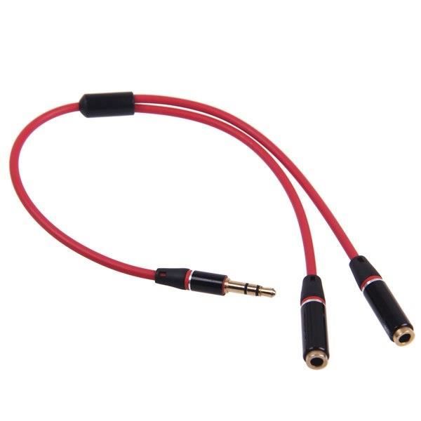 3.5mm Mâle A 2 Femelle Jack Câble Ecouteur Casque Audio Stéréo ...