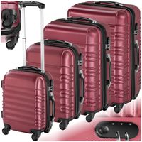 SET DE VALISES TECTAKE Set de 4 valises Mixte Trolley 402026 - Ri SET DE VALISES TECTAKE Set de 4 valises Mixte Trolley 402026 - Ri