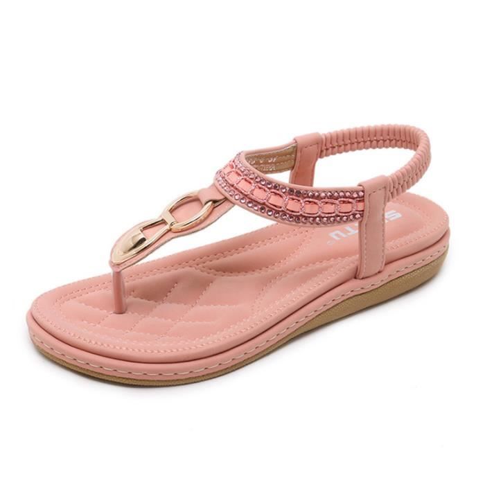 Toe Poids Décontractée Sandales Léger Bas Été Chaussures Femme Compensé Talon Open Dames Confort wYIPYR