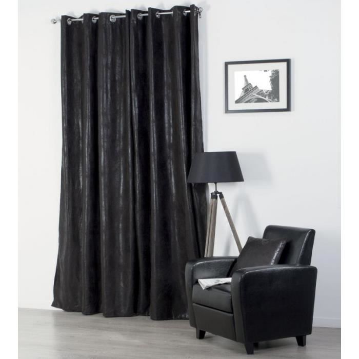 Paris Prix - Rideau Imitation Cuir 140x260cm Noir - Achat / Vente ... Paris Prix - Rideau Imitation Cuir 140x260cm Noir - Achat / Vente ...