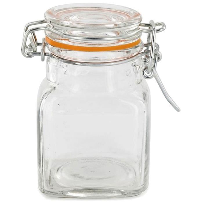 Lot De Bocaux En Verre Pas Cher Lot 4 Bocaux Pot En Verre Hermétique Anneau En Silicone Idéal Yaourt