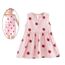 Little Baby Girls Dress Vacances Dété Fleur De Lin Manches Princesse Avec Motif Fraise Rose Pour 4 5 Ans Enfants G064ef