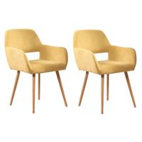 CHAISE Homy Casa Lot de 2 Chaise à manger Chaise de Salon CHAISE Homy Casa Lot de 2 Chaise à manger Chaise de Salon