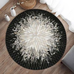 TAPIS Tapis rond antidérapant Tapis lavable Rotray chamb