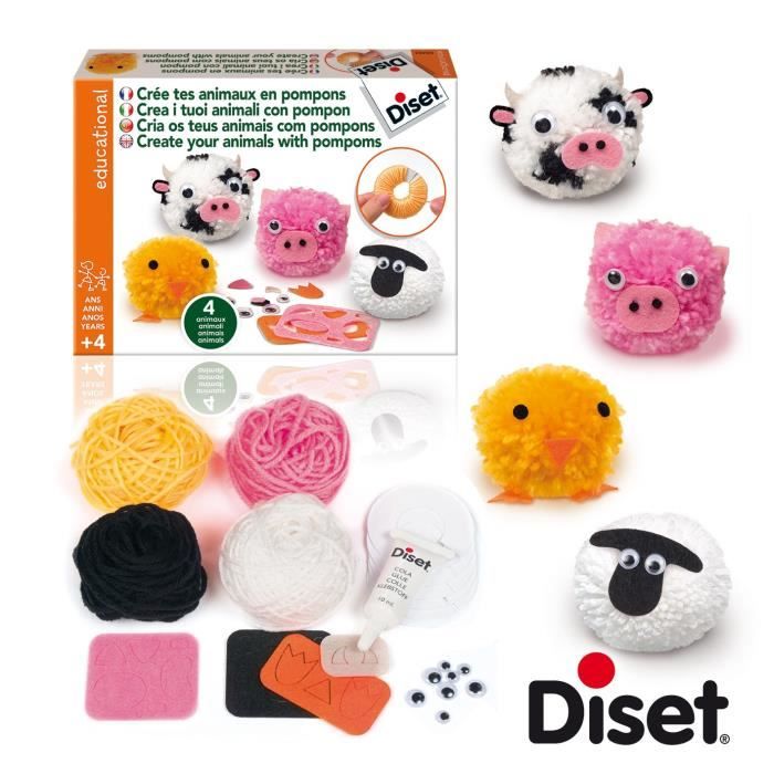 DISET Créer tes Animaux en Pompons