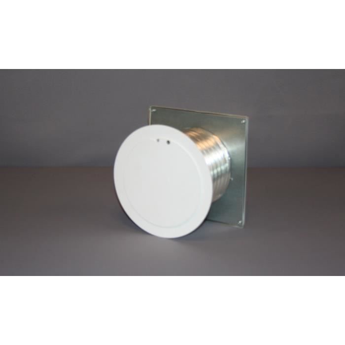 SO STEEL Kit d'entrée d'air extérieur indirect - Ø 125 mm - Blanc