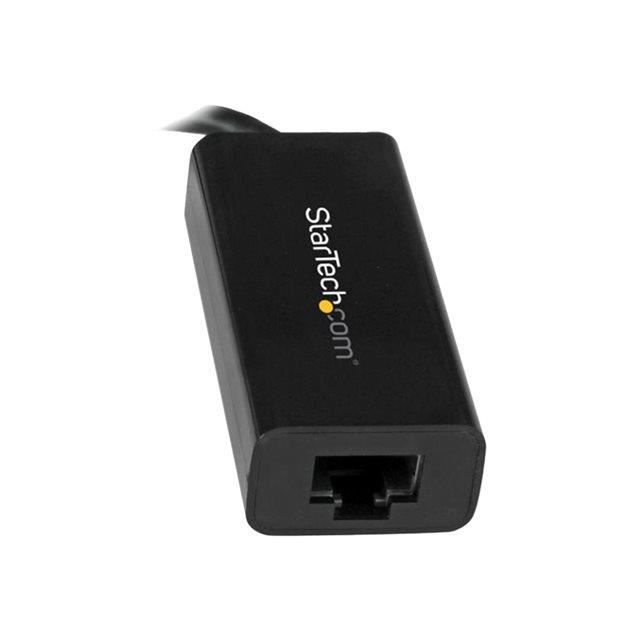 STARTECH Adaptateur réseau USB-C vers Gigabit Ethernet - Convertisseur USB Type-C vers RJ45 - M/F - USB 3.1 (5 Gb/s) -Noir