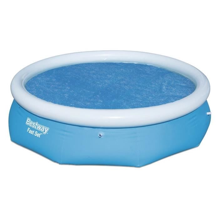 BESTWAY Bâche solaire Ø240cm pour Fast Set Pools 274x76cm