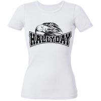 T-SHIRT T-Shirt Tête d'Aigle Johnny Hallyday - Femme - Bla T-SHIRT T-Shirt Tête d'Aigle Johnny Hallyday - Femme - Bla