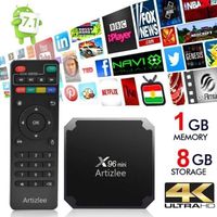BOX MULTIMEDIA ARTIZLEE® Décodeur Multimédia TV Box X96 Mini 1G 8 BOX MULTIMEDIA ARTIZLEE® Décodeur Multimédia TV Box X96 Mini 1G 8