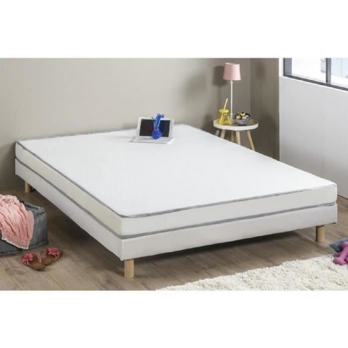 Matelas mousse 160 x 200 - Confort ferme - Epaisseur 10 cm - Fabrication européenne - FINLANDEK Huopa