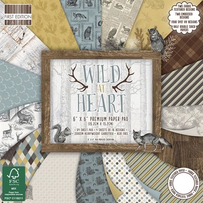 LA FOURMI Set de Scrapbooking 15x15cm - Wild At Heart
