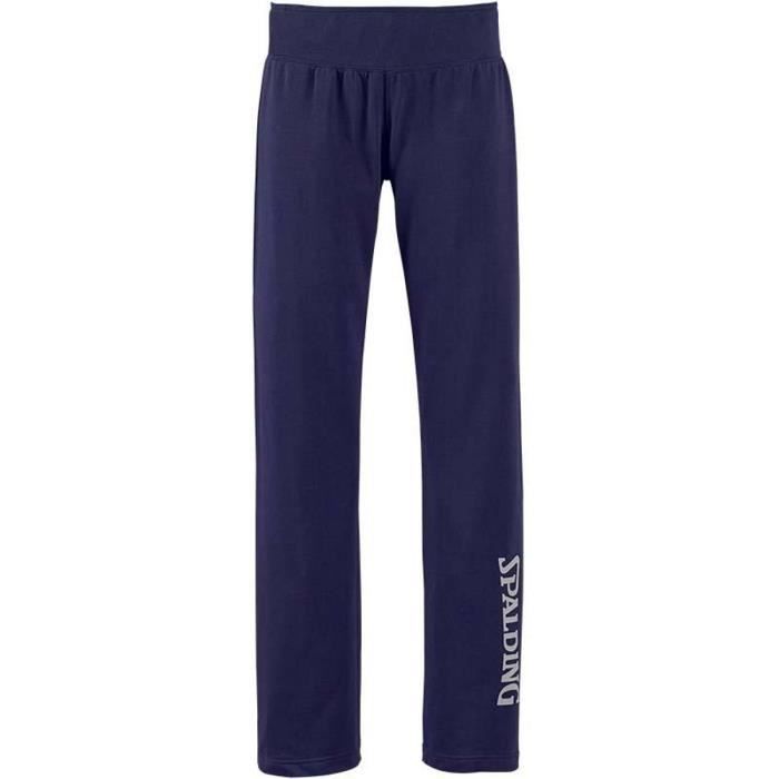 SPALDING Pantalon Long Femme - Marine/Argent Gris