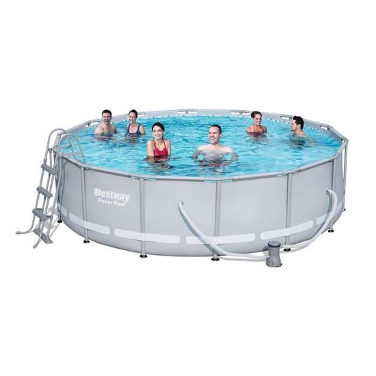 Bestway Kit Piscine Tubulaire Ronde ø427xh107m Achat Vente