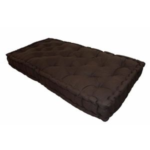 COUSSIN - MATELAS DE SOL Matelas de sol 100% coton 60x120x15 cm CHOCOLAT