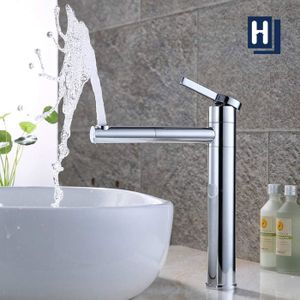 robinetterie sdb homelody robinet salle de bain bec pivotant 360 m - Robinet Haut Pour Vasque A Poser robinetterie sdb homelody robinet salle de bain bec pivotant 360 m - Robinet Haut Pour Vasque A Poser