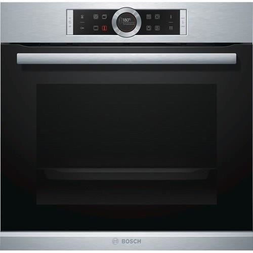 BOSCH HBG675BS1F Four électrique encastrable multifonction chaleur tournante - 71L - Pyrolyse Ecoclean - A - Inox