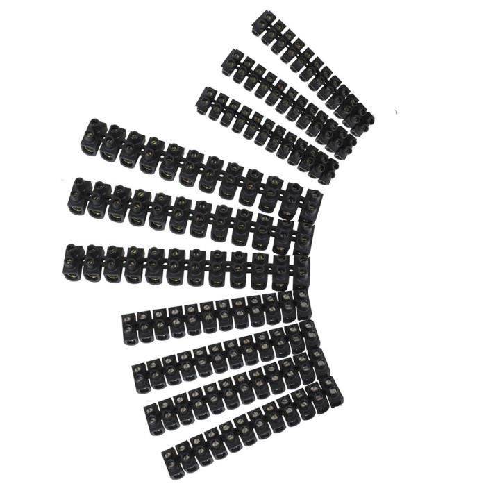 VOLTMAN Lot de 10 barrettes 3x4 - 4x6 - 3x10 mm