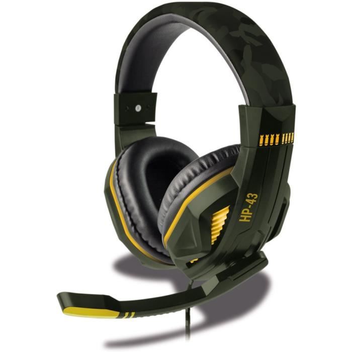 Casque Filaire SteelPlay HP43 Green Camouflage - Multiplateforme