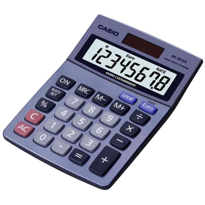 bureau MS 80 VER, solaire/piles   CASIO Calculatrice de bureau MS 80