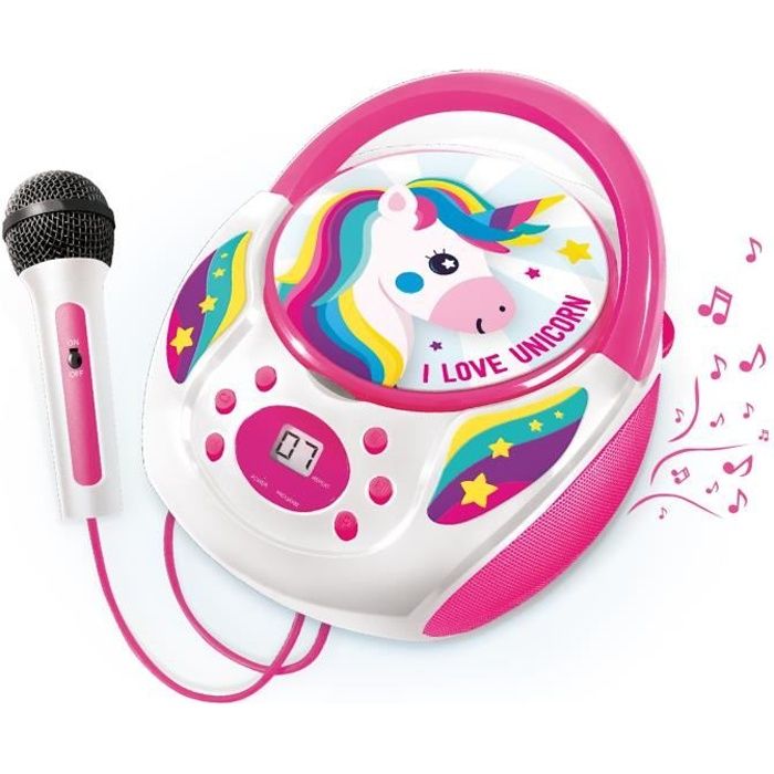 CANAL TOYS I BELIEVE IN UNICORN Lecteur CD avec  Micro  