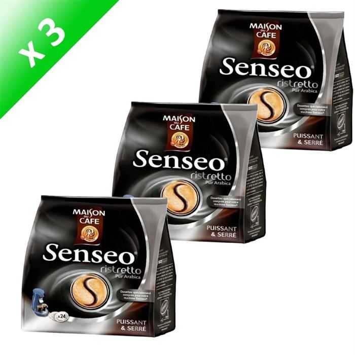   SENSEO Intense Ristretto   Sachet de 24 dosettes   166 grammes