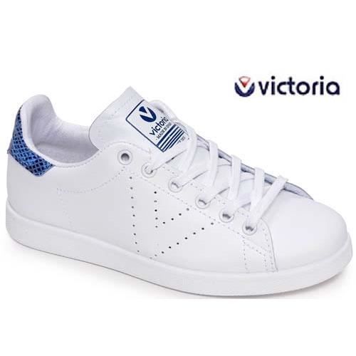 Victoria effet Stan Smith Azul Bleu femme 112541 Bleu - Achat ... BASKET Victoria effet Stan Smith Azul Bleu femme 112541