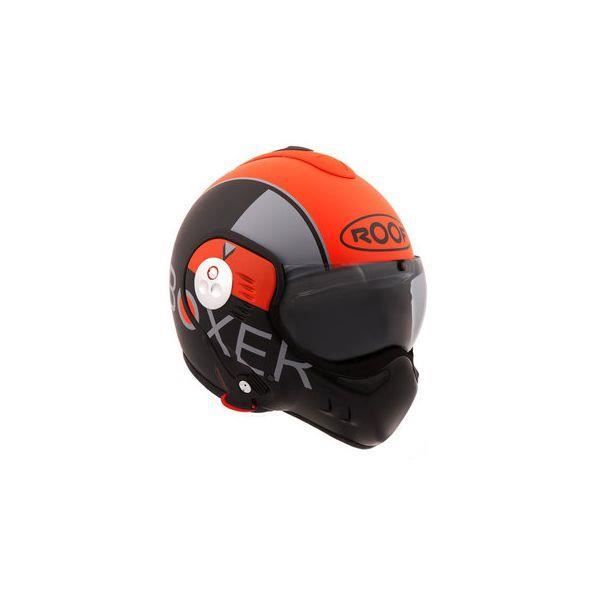 Casque Roof Boxer V8 Grafic Noirorange Achat Vente Casque Moto
