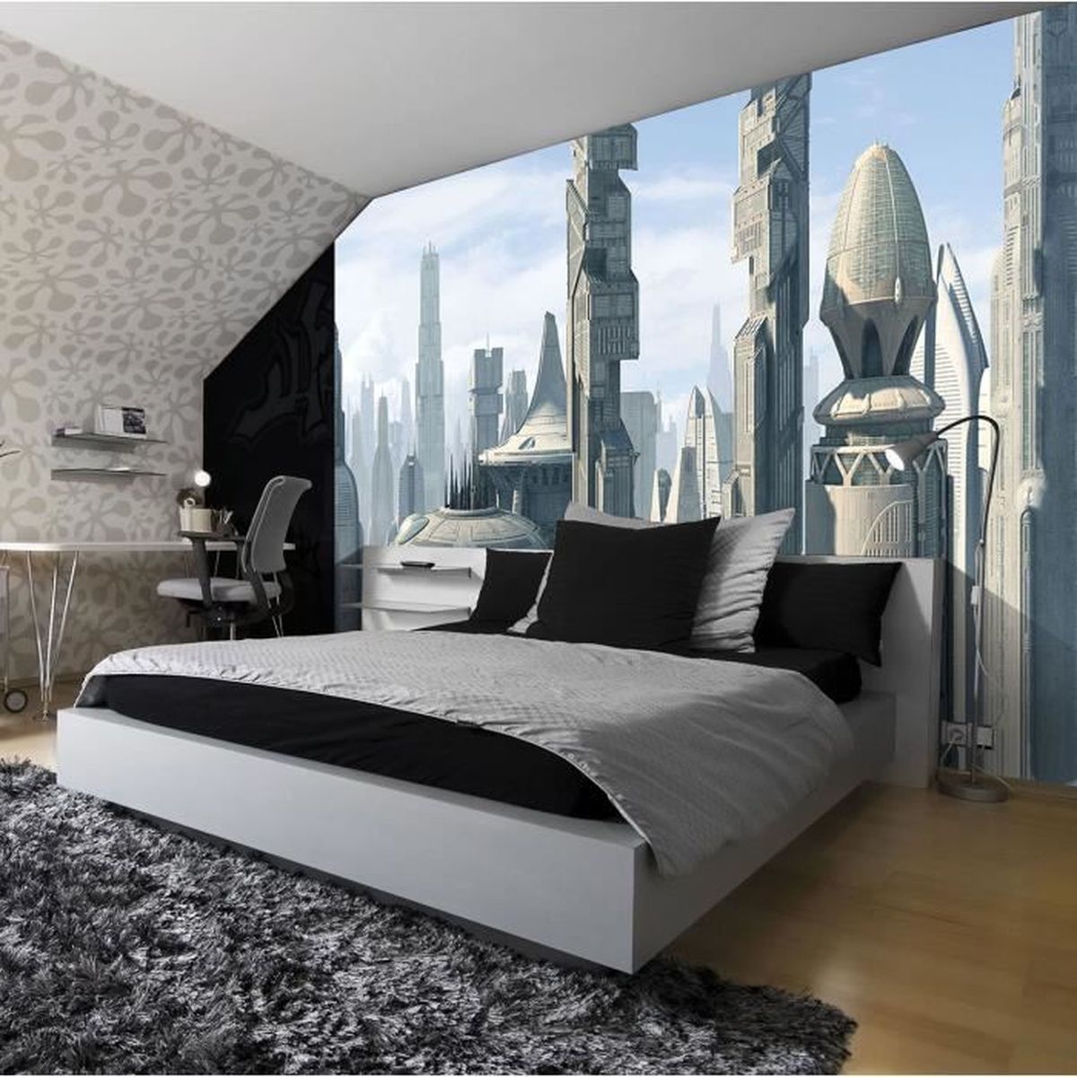Papier Peint Star Wars 368 X 254 Cm Fresque Murale City
