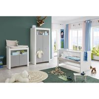 CHAMBRE COMPLÈTE BÉBÉ WILSON - PIA Meuble chambre 3 pièces- Dès la nais CHAMBRE COMPLÈTE BÉBÉ WILSON - PIA Meuble chambre 3 pièces- Dès la nais