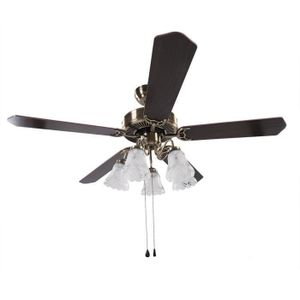 Anbauleuchte N 300 für DeKo Deckenventilator in Messing