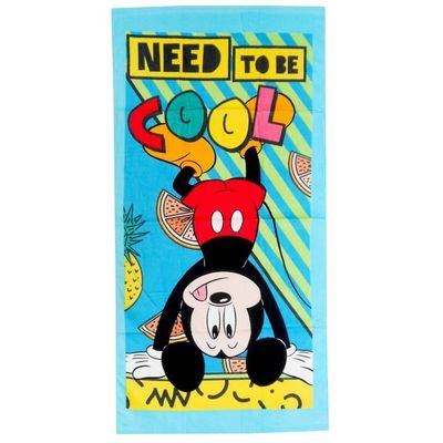Serviette De Plage Mickey To Be Cool 100 Coton Achat